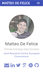 Mobile Screenshot of matteodefelice.name